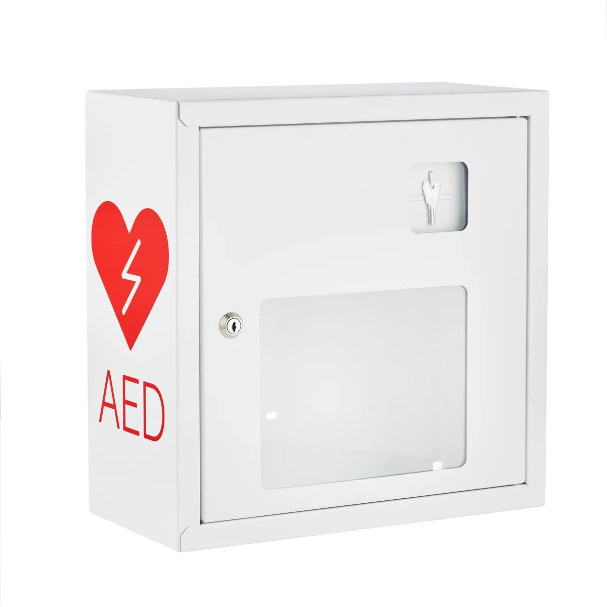 Szafka na defibrylator ASB 1001 Key-lock (biała), 37 × 37 × 17 cm