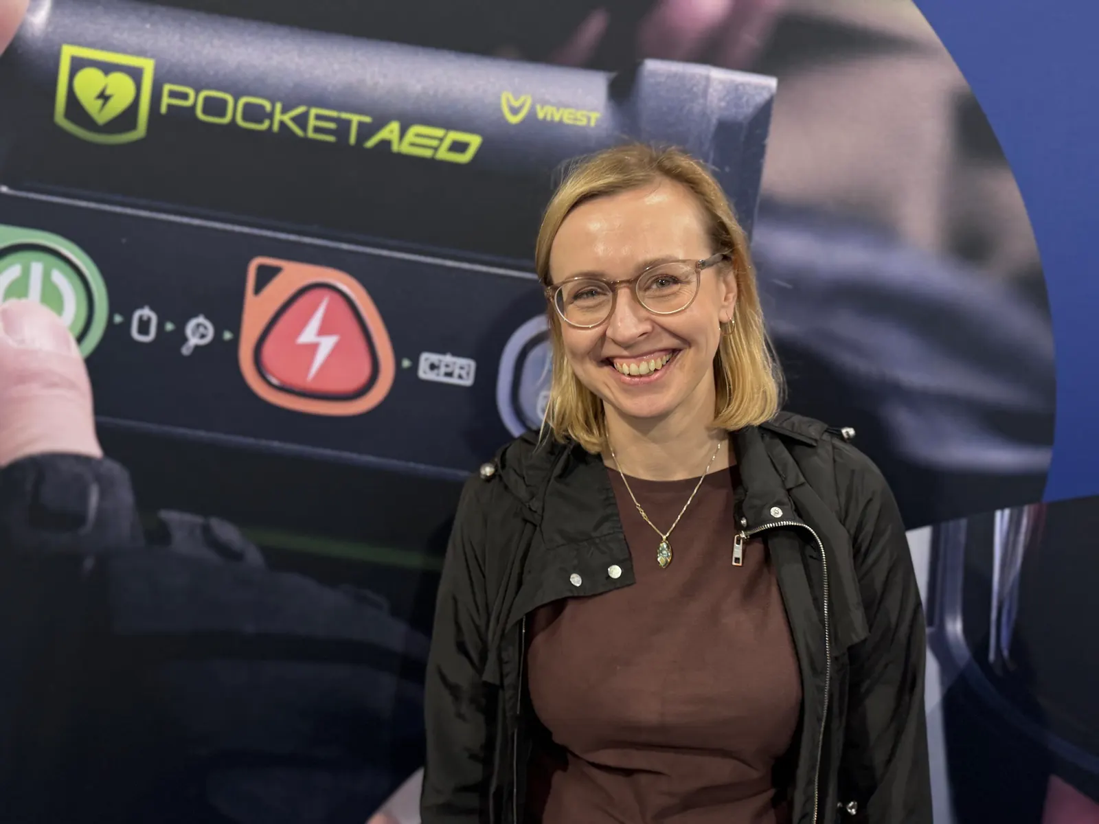 Stoisko PocketAED podczas wydarzenia branżowego